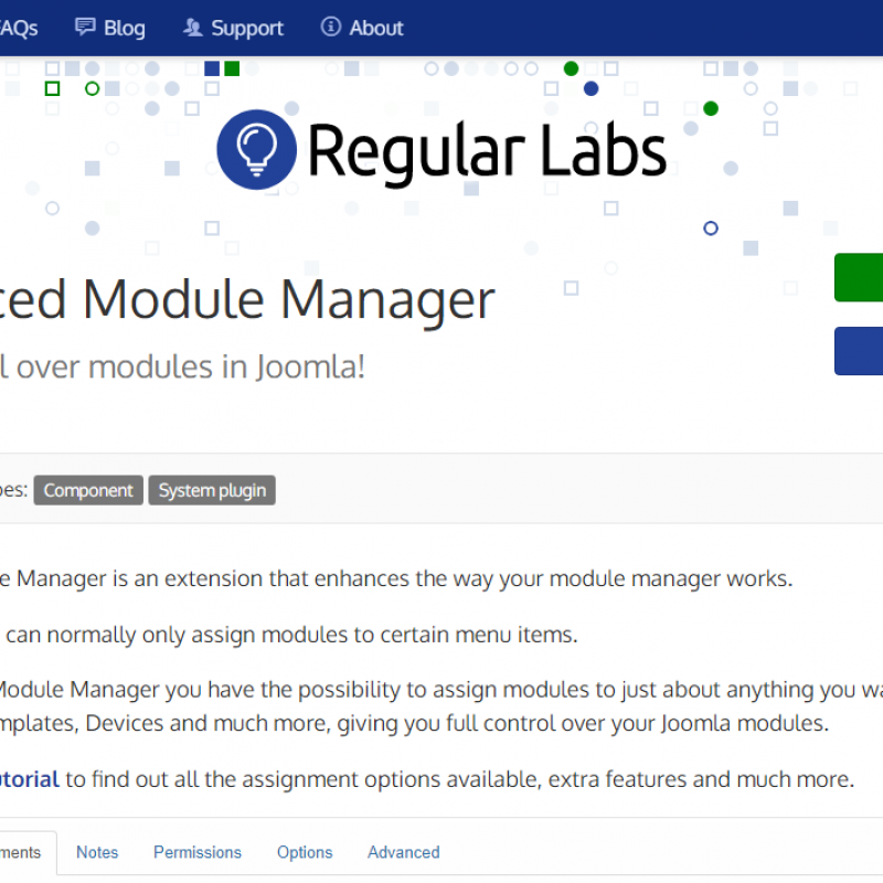 Advanced Module Managerを使ってスマートホンやタブレットで表示できるモジュールを制御する