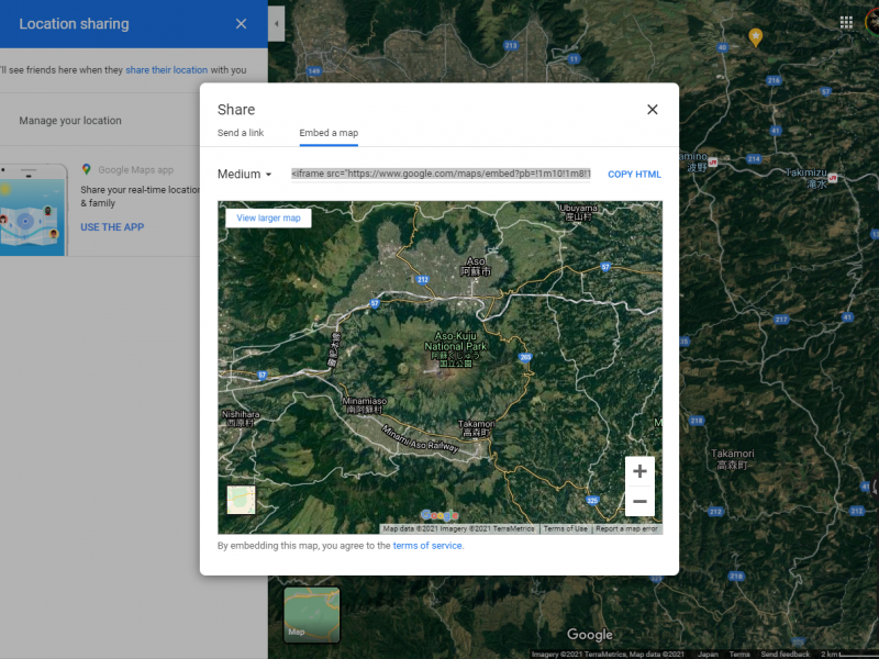 英語表記のグーグルマップ（Googole Map)をサイトに埋め込みたい。